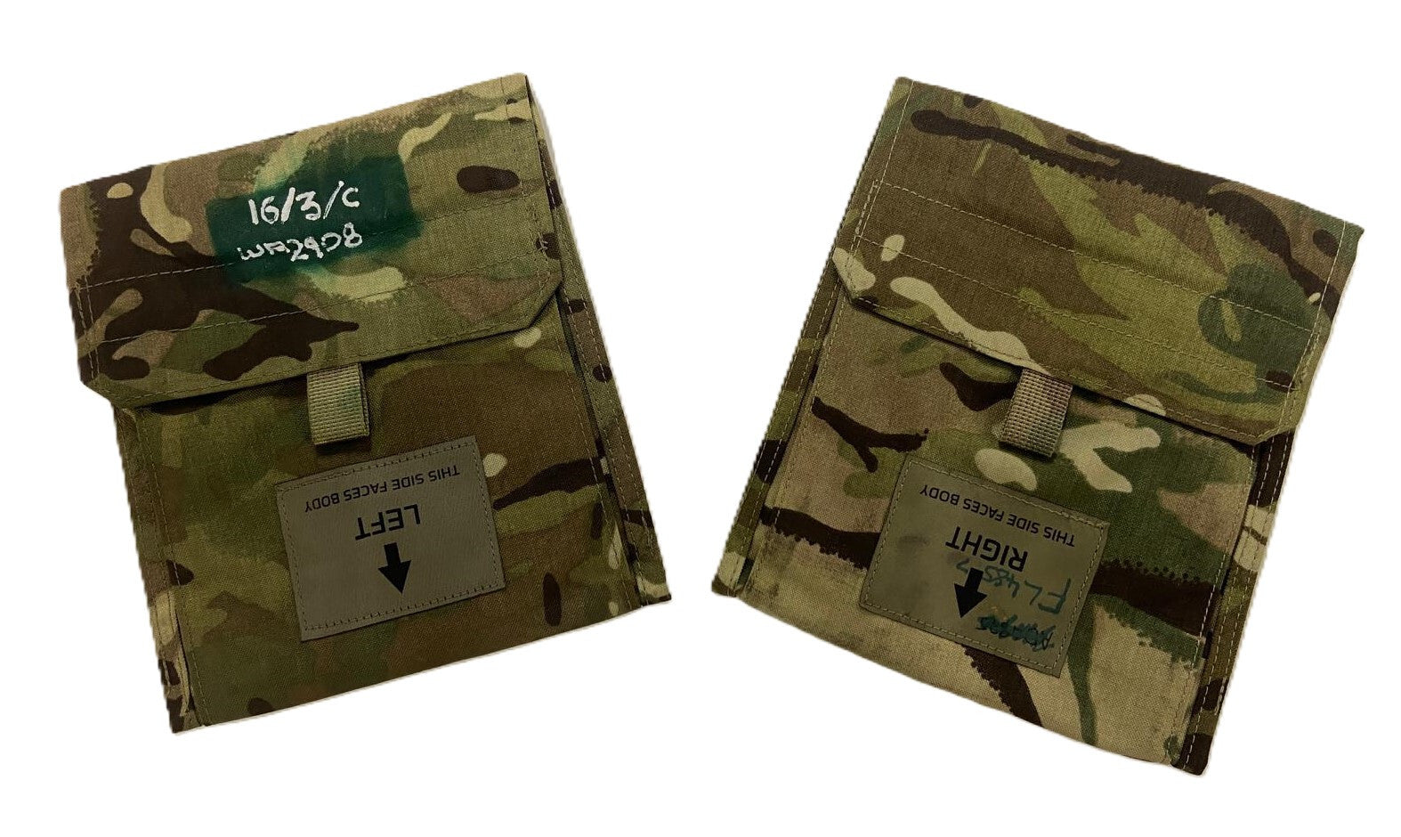 MTP Virtus Webbing System MOLLE Lower Side Protection Pouches Left and Right GD1