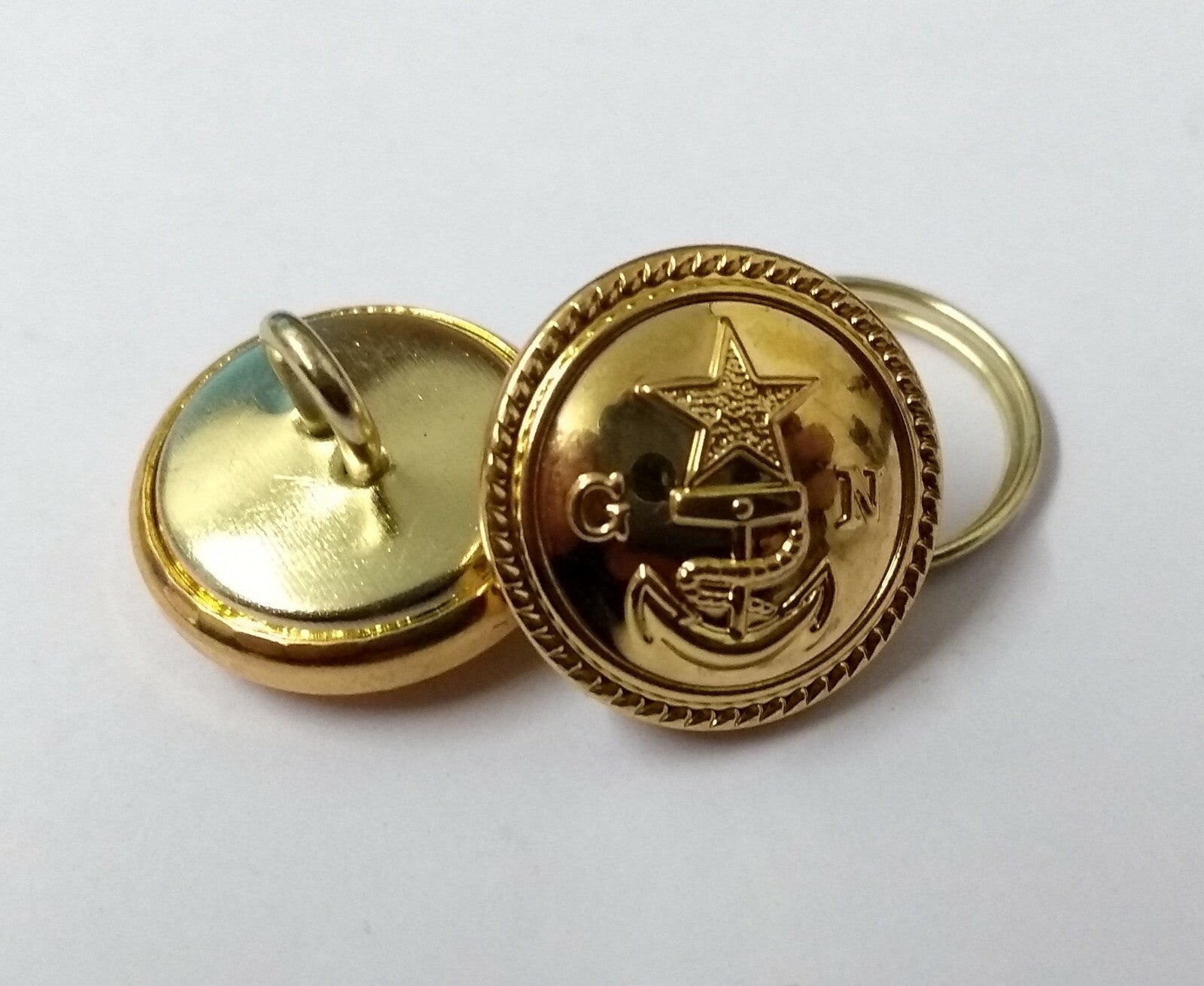 GN Naval OFC Buttons Ring Back Dress With Rope Edged Anchor