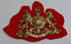 HCav Coat of Arms Badge Large General Service Scarlet Felt