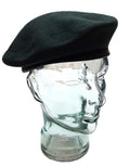 Service Beret British Army Pattern Leather Rim Rifles & Light Infantry Green