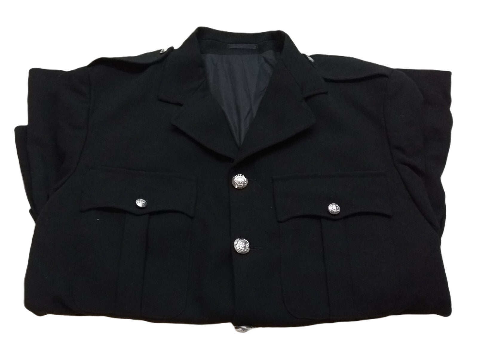 Vintage Dress Jacket Kings Crown Old Bill 4 Pocket Scottish Pattern With Belt