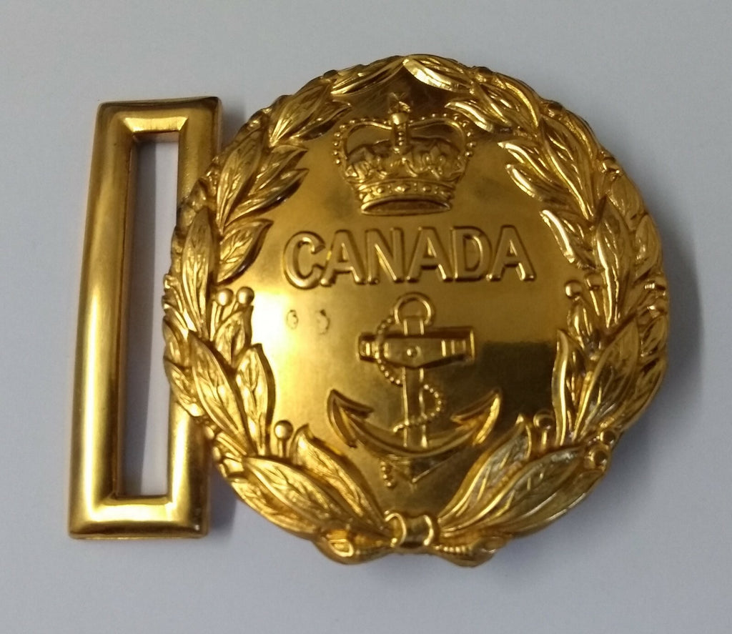 Canadian Navy Buckle Queens Crown Ceremonial & Parade Canada Naval Insignia