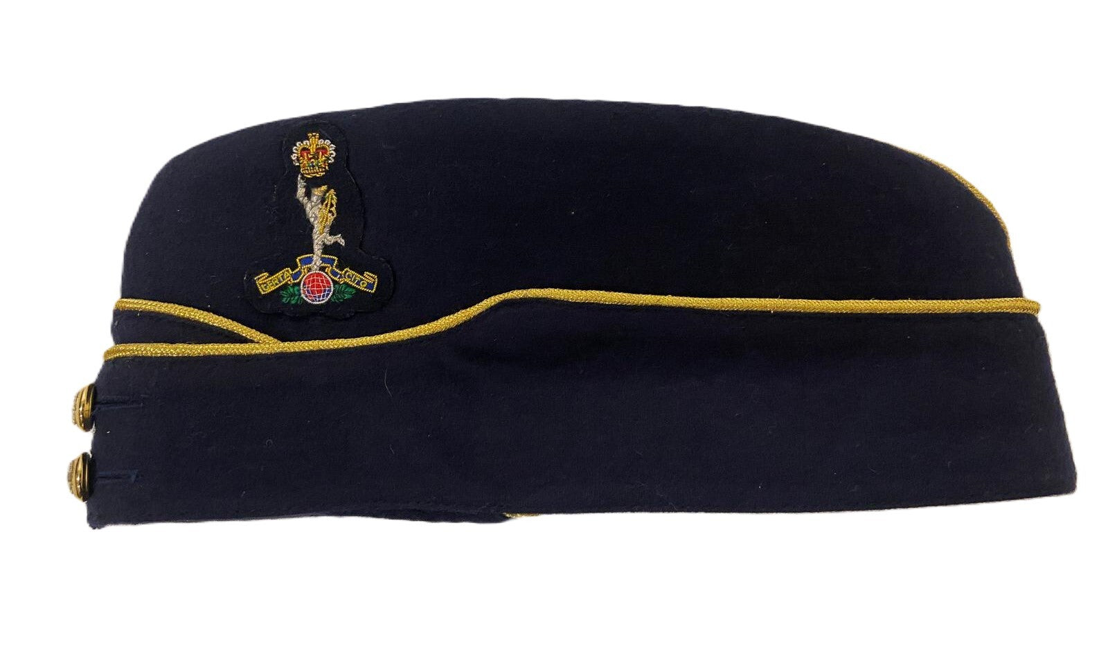 Royals Signals Side Hat / Forage Cap Army Style with Badge - NEW