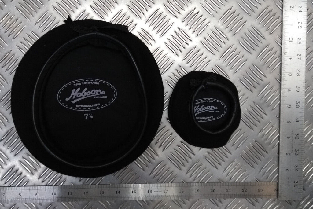 Miniature Genuine Hobson London Black Wool Bonnet Beret