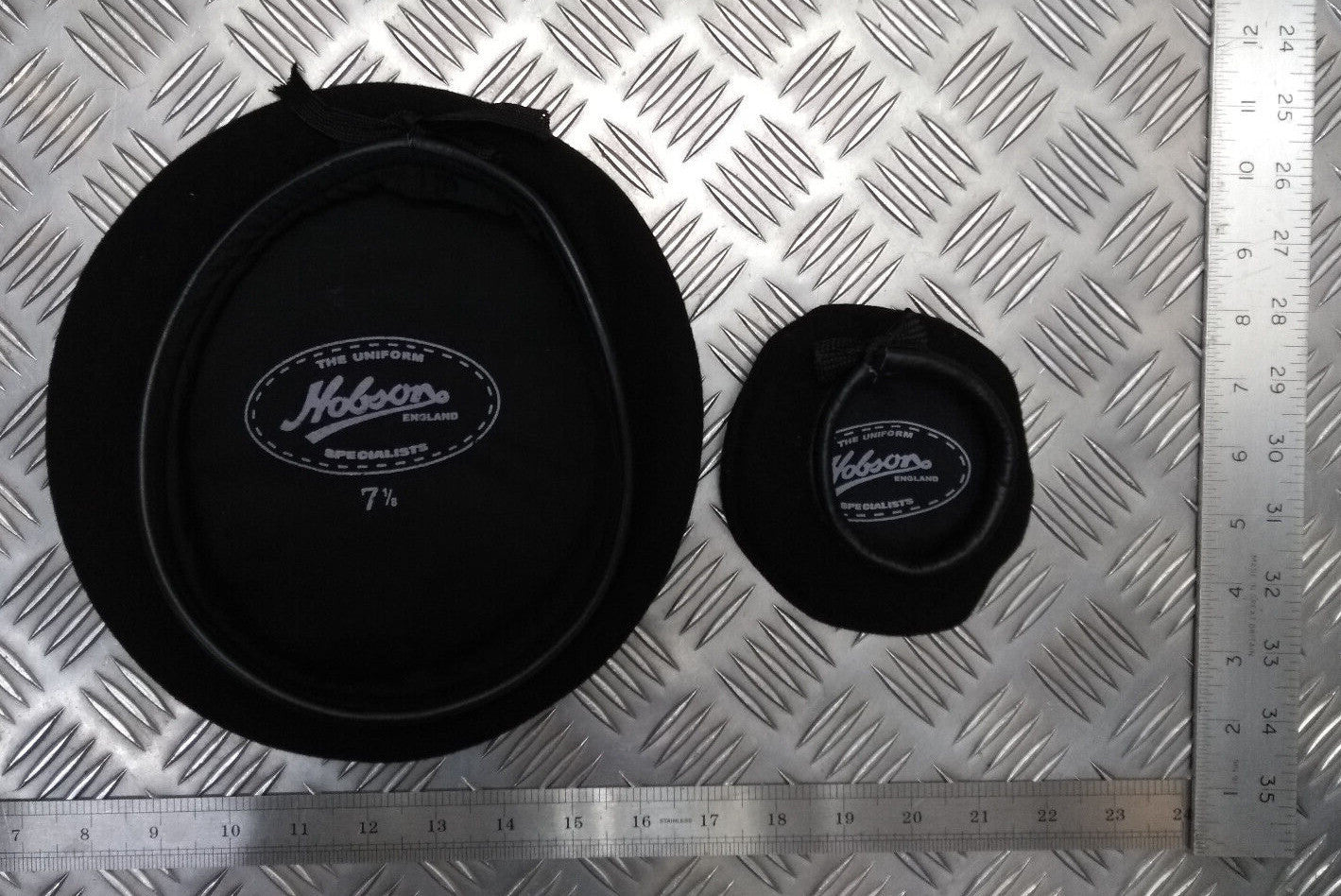 Miniature Genuine Hobson London Black Wool Bonnet Beret