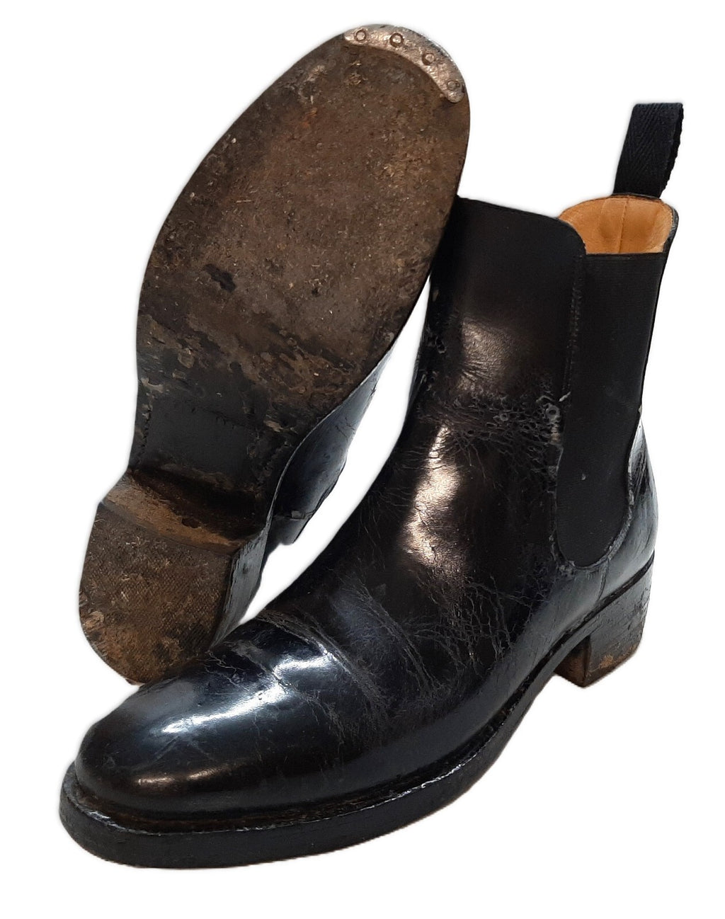 HCav Chelsea Boots British Army Cavalry Uniform With Spur Housing Size 7M