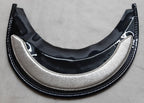 Group Manager Peak British Silver Bar Visor for Dress Hat / Cap Medium New