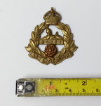 Vintage Kings Crown British Army East Lancashire Regiment Insignia Metal Badge