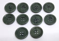 Army Buttons British Made Old Pattern Mottled Green 4 Hole Size 20.3mm NOS