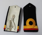 RN Shoulder Boards Genuine Royal Navy Issue Sub Lieutenant White Leather Backed
