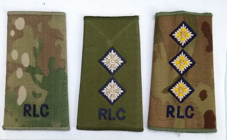 Royal Logistic Corps RLC Rank Slide Various Ranks & Camo Genuine British Army