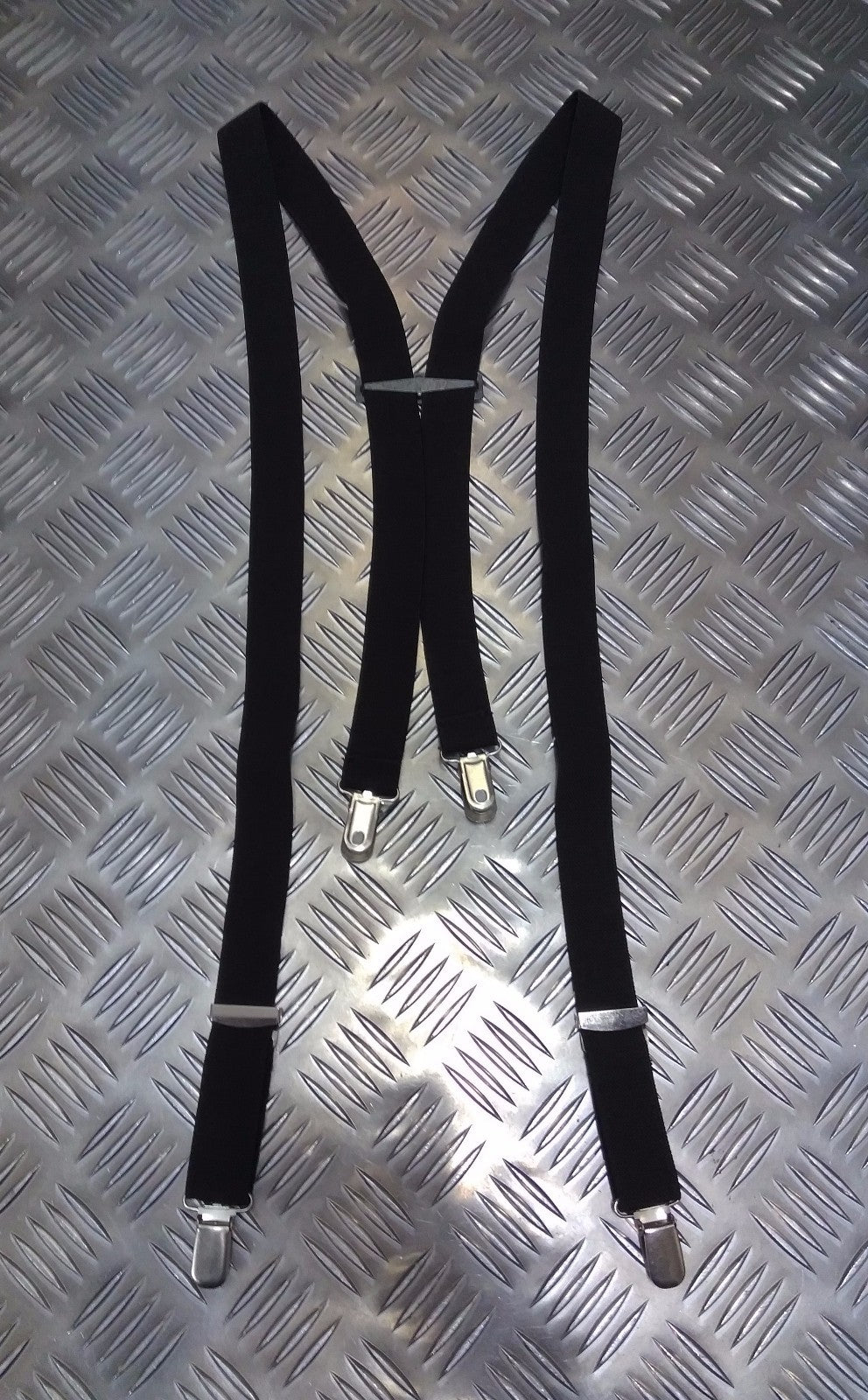 RAF Royal Air Force Black Clip On 1" Dress Elasticated Braces / Suspenders One Size