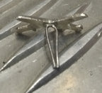 Genuine Polish Issue Small Crossed Swords Insignia Badges 1 Pair NEW SV