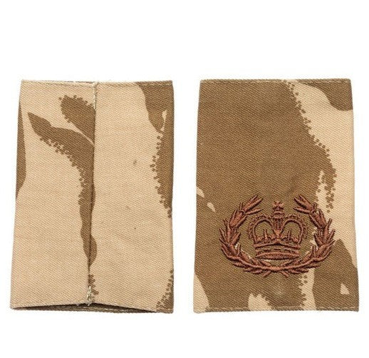Desert Camouflage Warrant Offc. WO2 RQMS QMSI Rank Slides - NEW