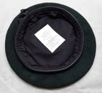 Service Beret British Army Pattern Leather Rim Rifles & Light Infantry Green