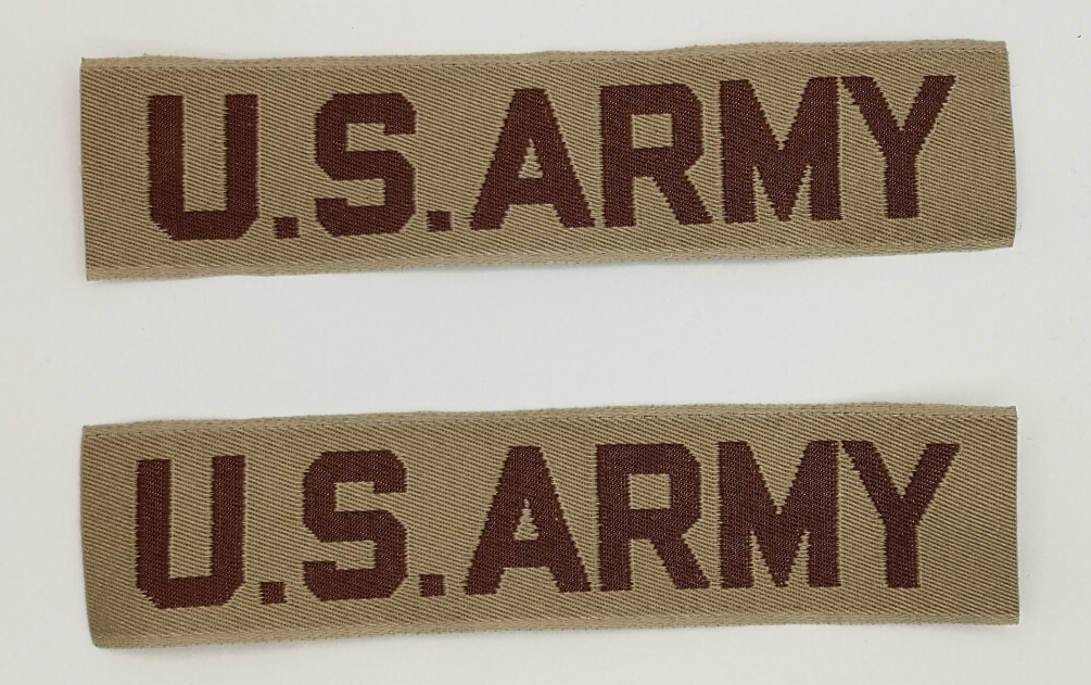 US Breast / Chest Patch Strip x2 US ARMY