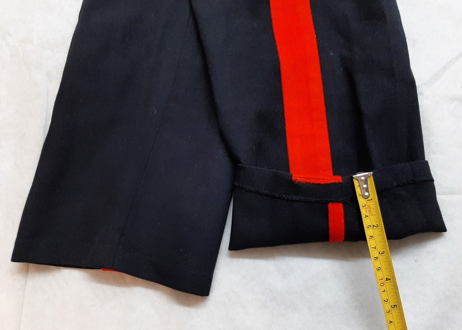 No1 Trousers British Dress with Red Stripe Blues Waist 34"