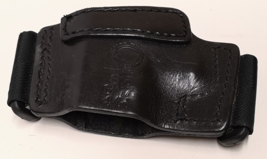 PWL 315 Black Leather Ambidextrous Covert / Hip Holster Sleeve for G17