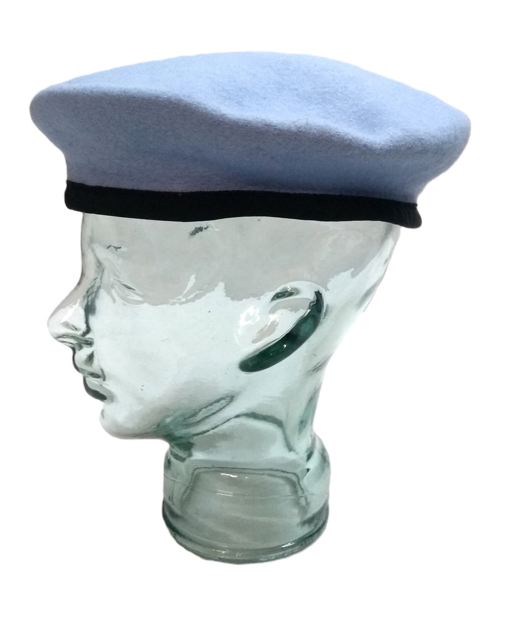 AAC Blue Beret Goldings Army Pattern Wool / Silky Lining & Petersham Trim 62cm