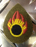 Genuine British Army Ammunition Technician Officers Badge / Patch x 2 BRAND NEW