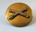 US Enlisted Man's Artillery Collar Dog / Flat / Snap pin backing