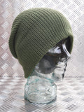 ARMY GREEN Knitted Beanie Hat / Watch Cap / Woolly Hat - One size - BRAND NEW
