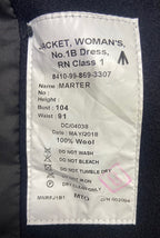 Royal Navy RN No1B Jacket Woman's Navy Class 1 Royal British Naval Style Petty 104cm Reg