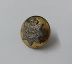 Vintage Army Queens Regiment Issue Mounted Small Button 22L