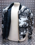 MA1 US Military Style Bomber Jacket Camo Asst Cols - NEW