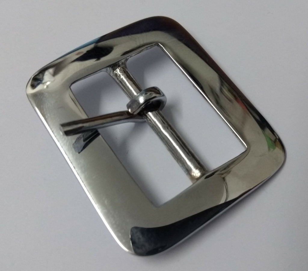 1 1/2" Buckle Hi Sheen Nickel Colour Single Prong For Leather / Canvas Belts