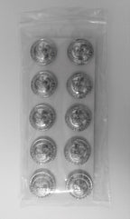 Genuine Royal Grenada Issue Crown Insignia Silver Ring Buttons 19mm x 10 NEW
