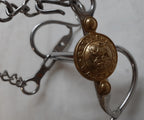 H Cav Horse Bit British Army Issue The Life Guards Chrome Mouthpiece & Insignia