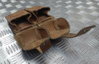 Genuine Vintage Issued Double Leather Utility / Ammo Small Pouch Used