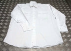White Shirt UK Standard Long or Short Sleeves Security Style with Epaulettes NEW
