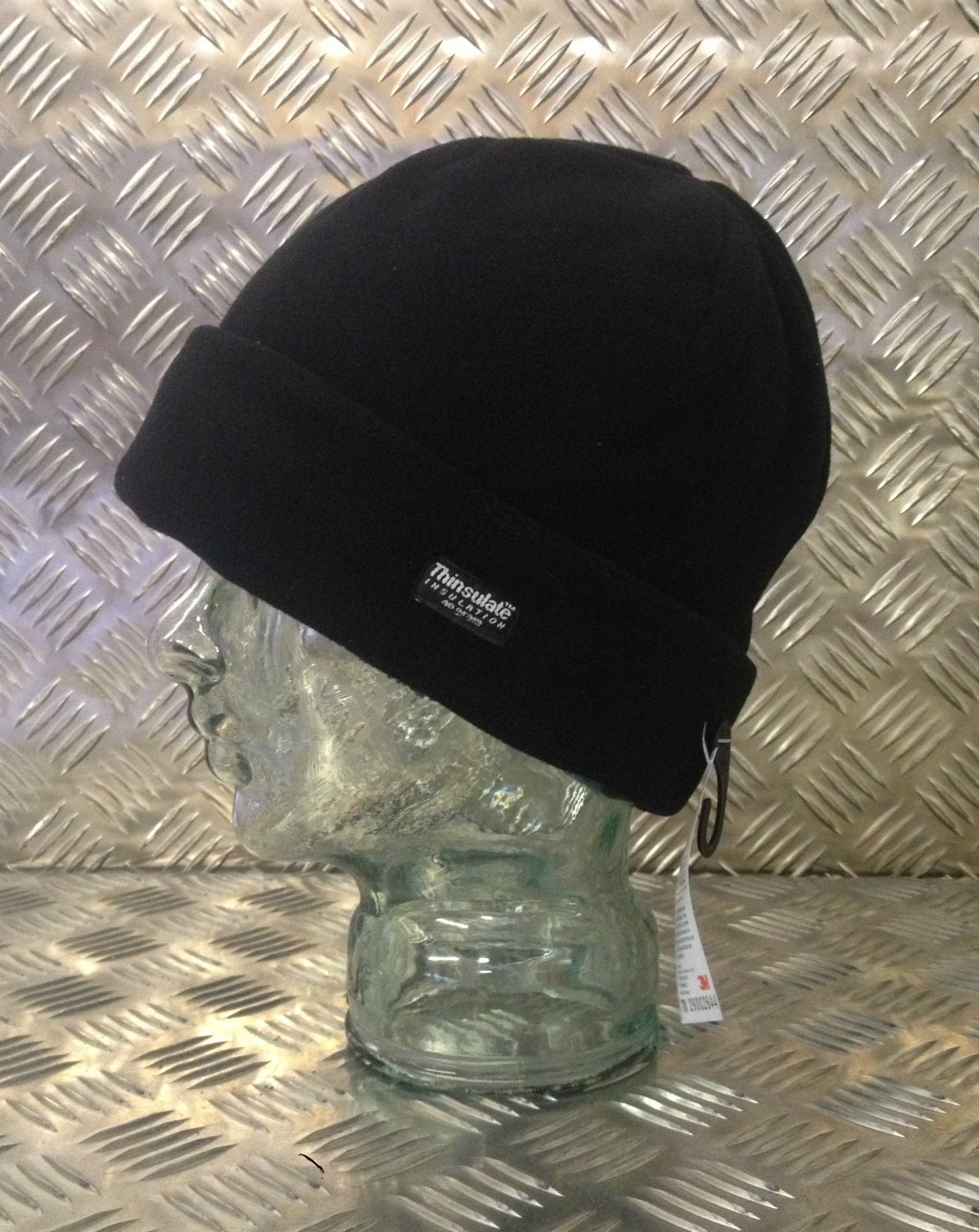 Black Fleece Thinsulate Beanie Hat - Very Warm - One Size - Brand New