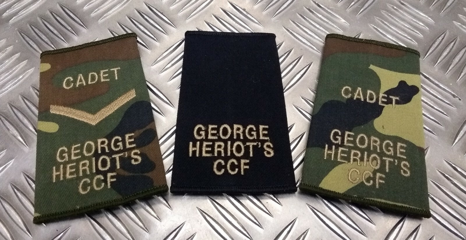 George Heriot`s (Edinburgh) Cadet / CCF Rank Slide Genuine British