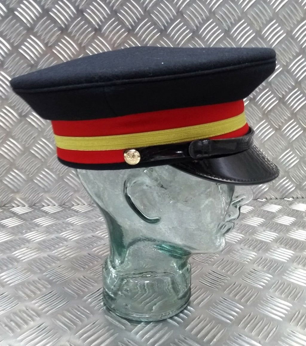 Abu Dhabi Hat UAE Insignia Buttons & Black Chinstrap Officers Hat No Badge 56cm