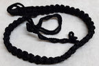 Black Lanyard 3 Ply Pleated Ceremonial and Parade British Made