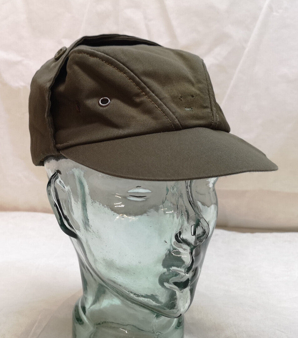 Vintage Green Czech Cap Flap Hat