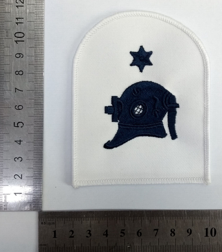 Diver Able Rate Qualification Patch British Royal Navy Embroidered Blue on White