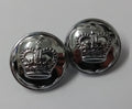 Queens Crown Buttons QC Decorative Edged Hi-Sheen Coat Buttons 38L Loop Back