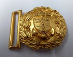 Genuine Vintage Naval Issue Anchor Shield Insignia Ceremonial Belt Buckle EBYT95