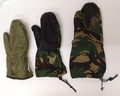 Woodland Camo Extreme Cold Weather Mittens Outer, Inner and Wool Pile Liner set