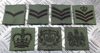 Genuine British Issue MTP Green Rank Slide Slider Assorted Ranks- NEW