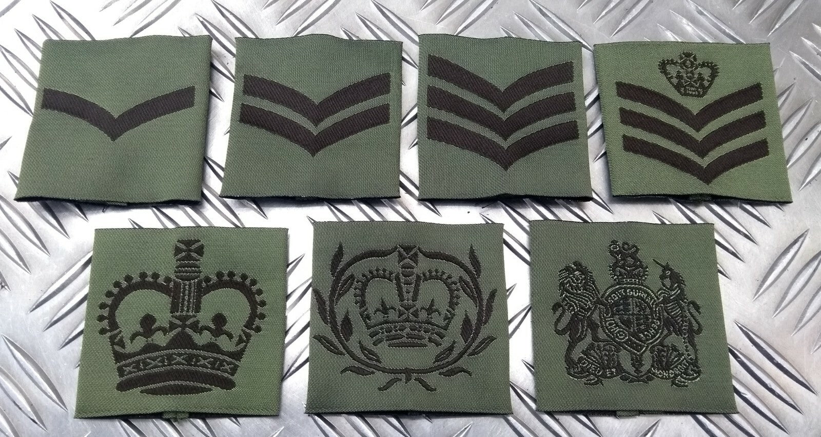 Genuine British Issue MTP Green Rank Slide Slider Assorted Ranks- NEW