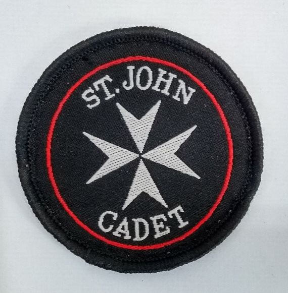 St John Cadets Round Sew on Beret Patch / Badge Genuine British - Used