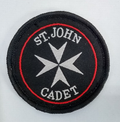 St John Cadets Round Sew on Beret Patch / Badge Genuine British - Used