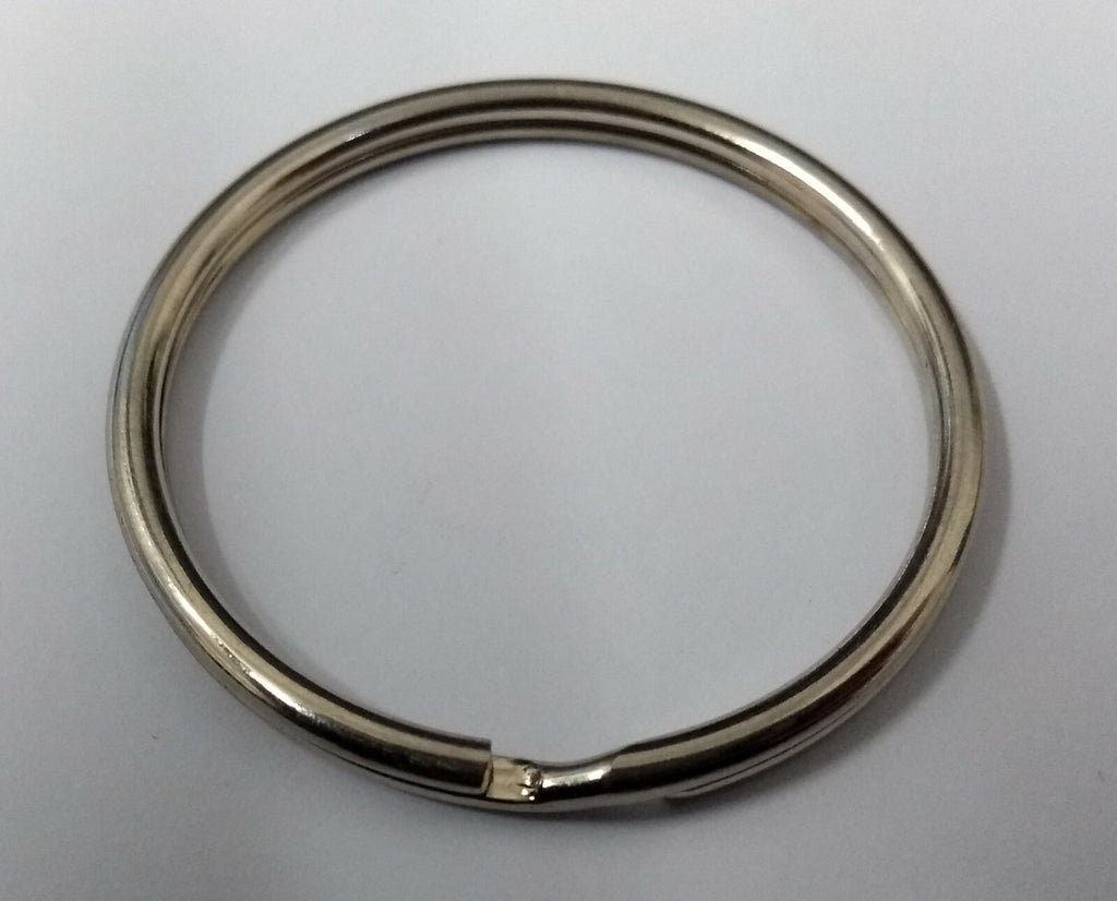 Genuine British Issue Nickel Plated 45mm Large Split Rings 1 Pair STD48