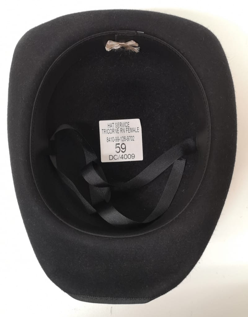 British Royal Navy WRNS Women's Officers / CPO / PO Tricorne Dress Cap/Hat