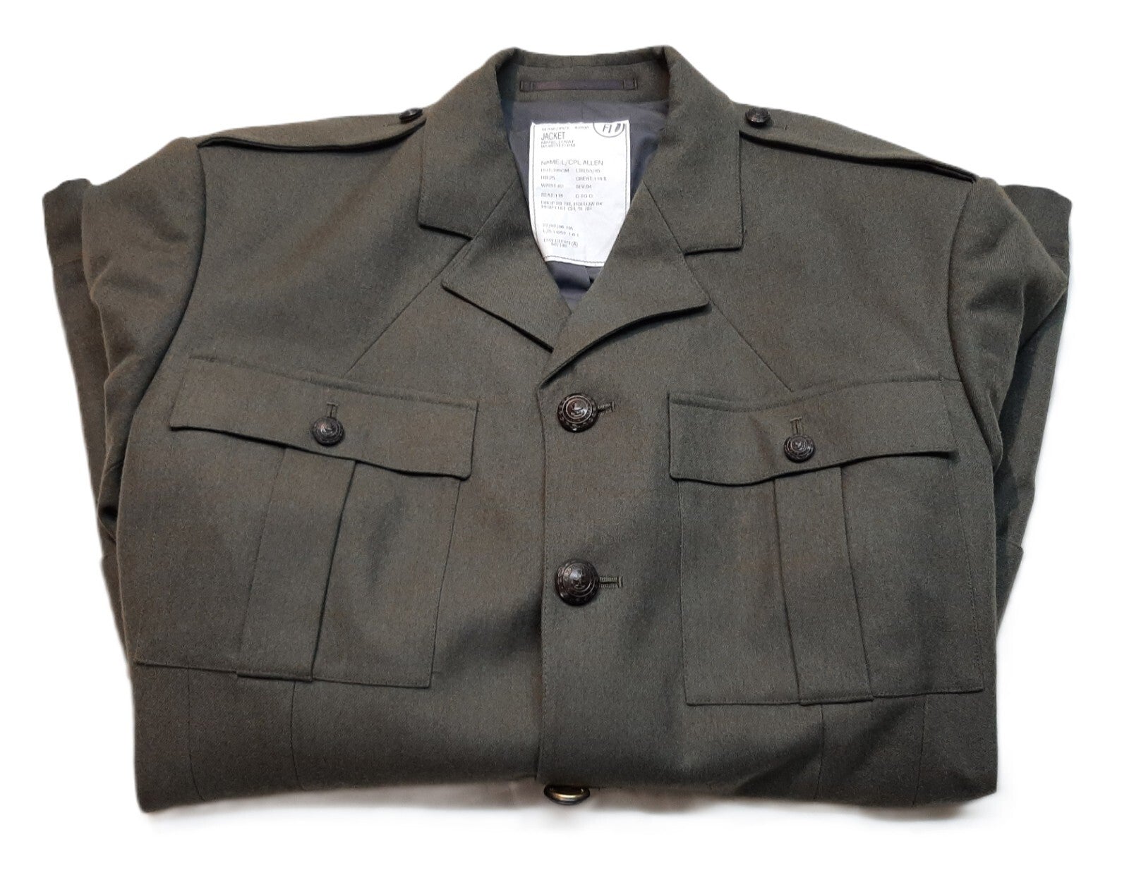 RM Lovat Jacket Worsted British Marines Full Set of Buttons 196/116.5cm
